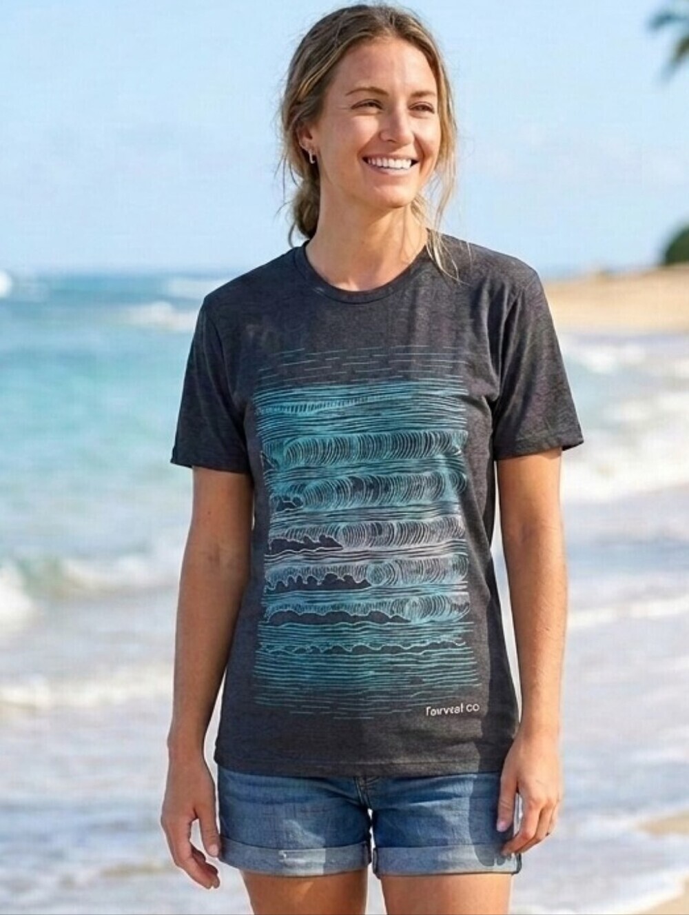 CARILOHA Bamboo Blend Short Sleeve T-shirt, Size Small